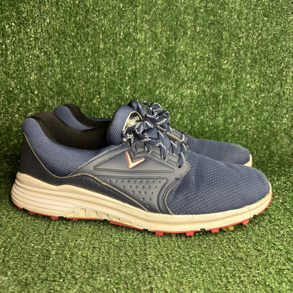 Callaway‎ CG123NR Spiked Mesh Breathable Athletic Golf Shoes Navy Blue Mens 10